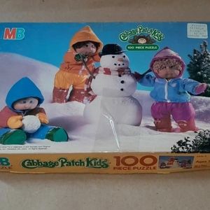 Vintage Cabbage Patch Kids Snowman 100 Piece Puzzle